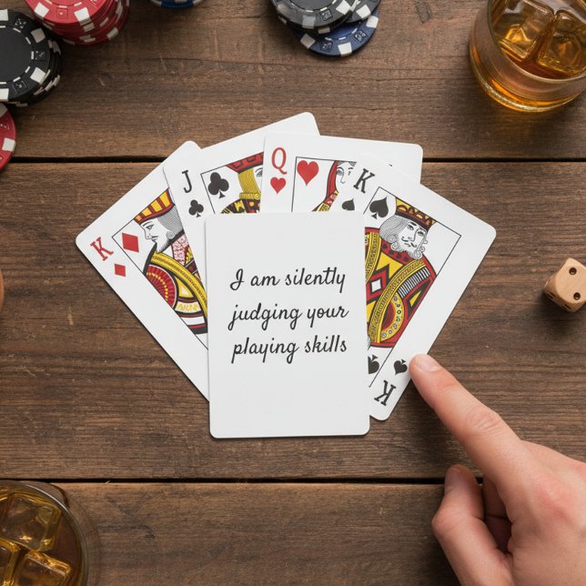 Jeu De Cartes Drôle en silence Juger vos compétences de jeu (Créateur téléchargé)