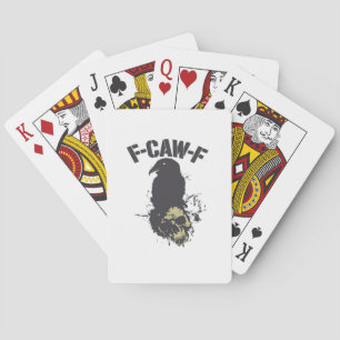 Jeu De Cartes Drôle F-Caw-F Corbeau Humour Vintage Créatif Essen