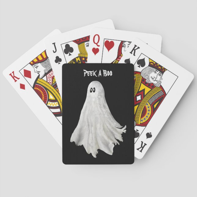 Jeu De Cartes Drôle Fantôme D'Halloween Dessin Passé (dos)