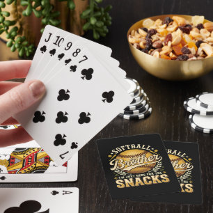 Jeu De Cartes Drôle Frère de Softball Snacks Sports