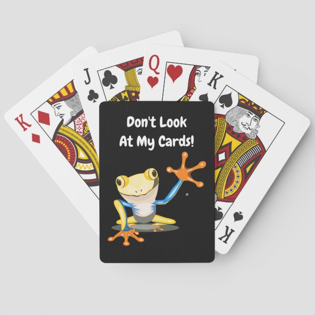 Jeu De Cartes Drôle Frog Jouer des cartes ne regarde pas (dos)