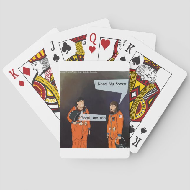 Jeu De Cartes Drôle, j'ai besoin de mon espace (dos)