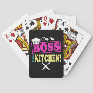 Jeu De Cartes Drôle Je Suis Le Patron Dans Cette Cuisine De T-Sh