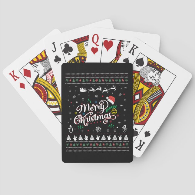 Jeu De Cartes Drôle Mauvais Joyeux Noël (dos)