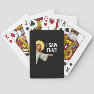 Jeu De Cartes Drôle Mème Jésus J'Ai Vu Que Citation Chrétienne D