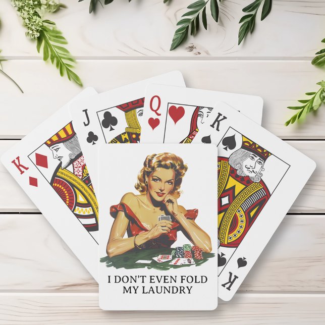 Jeu De Cartes Drôle Ne pas plier ma laverie (Créateur téléchargé)