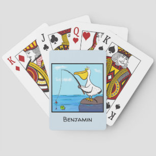 Jeu De Cartes Drôle pélican de pêche