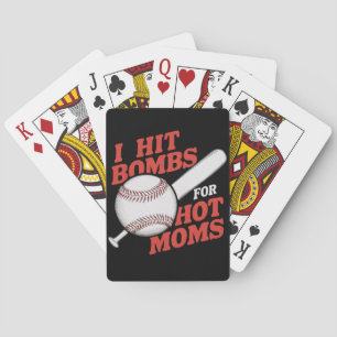 Jeu De Cartes Drôle Retro Baseball J'Ai Touché Bombes Pour Les M