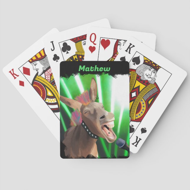 Jeu De Cartes Drôle Rockstar Donkey (dos)