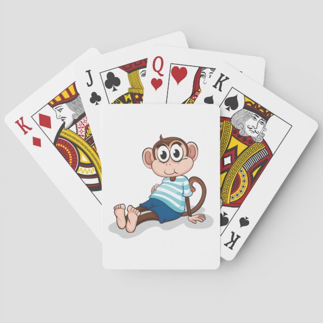 Jeu De Cartes Drôle singe (dos)