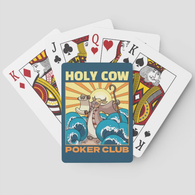 Jeu De Cartes Drôle Vache Holy Cow Poker Club Vache Deity Cartoo (dos)