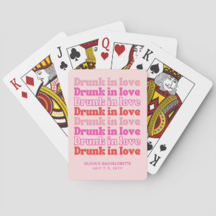 Jeu De Cartes Drunin in Love Pool Party Bachelorette Party