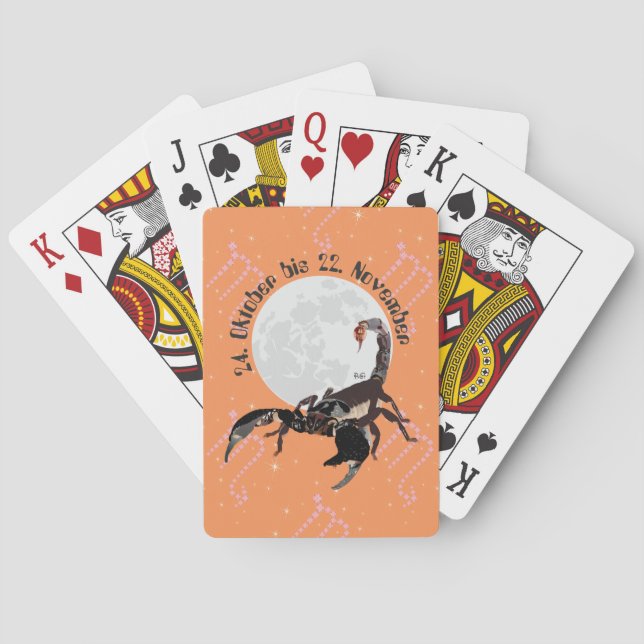 Jeu de cartes du 24 octobre au 22 novembre (dos)