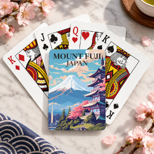 Jeu de Cartes du Mont Fuji Japon Deck Vintage Voya