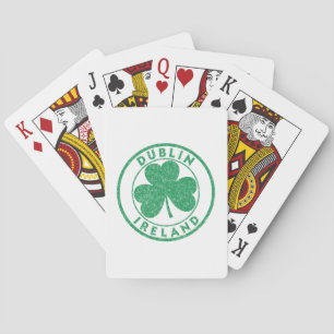 Jeu De Cartes Dublin Ireland Est 988 Clover Leaf Shamrock St. Pa