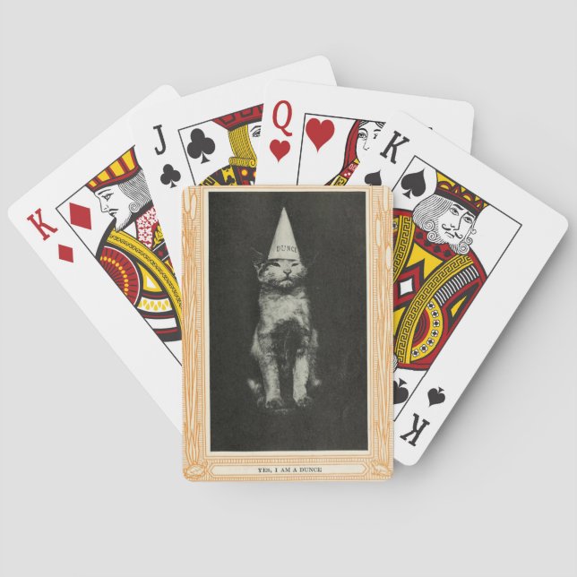 Jeu De Cartes Dunce chat jouer aux cartes (dos)