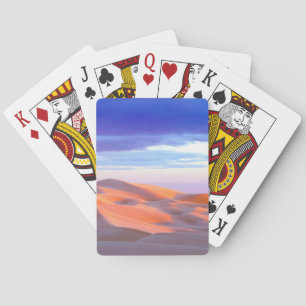 Jeu De Cartes Dunes de Glamis au coucher du soleil