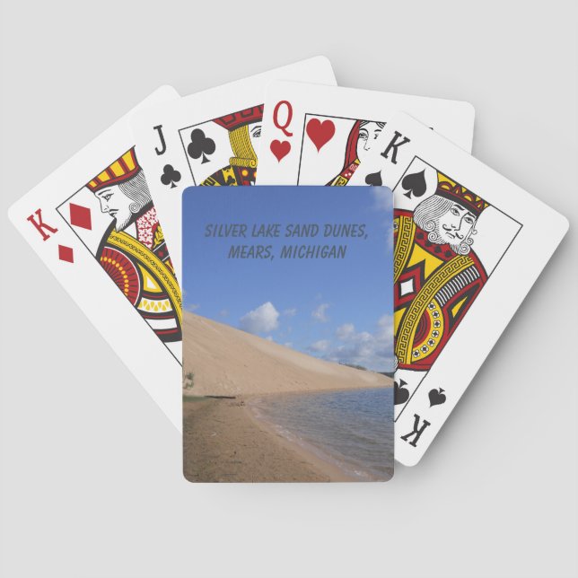 Jeu De Cartes Dunes de sable du lac Silver, Mears, Michigan (dos)