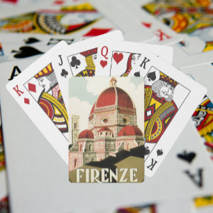 Jeu De Cartes Duomo à Florence Florence Italie Art Vintage voyag