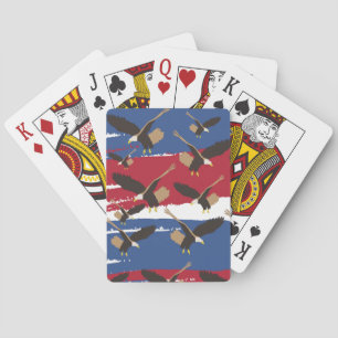 Jeu De Cartes Eagle Bird USA Patriotic American Flag