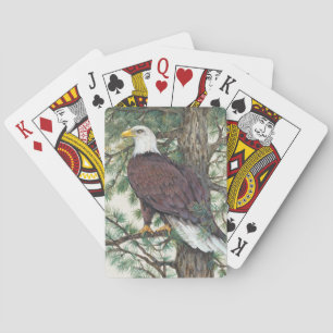 Jeu De Cartes Eagle chauve sur la branche