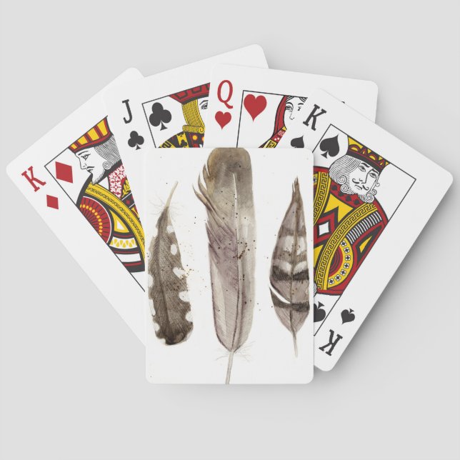 Jeu De Cartes Earthtone Feathers II (dos)
