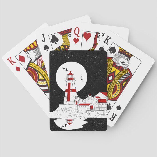 Jeu De Cartes East Quoddy Head Phare plat (dos)