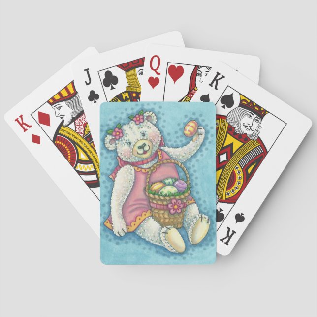 Jeu De Cartes EASTER EGG TEDDY BEAR JOUER CARTES Poker (dos)