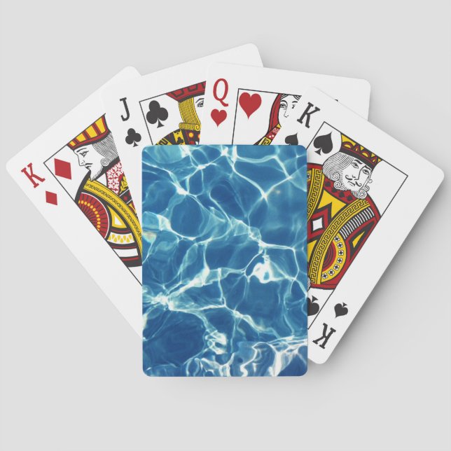 Jeu De Cartes Eau bleue étincelante (dos)