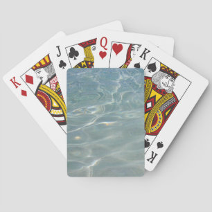 Jeu De Cartes Eau des Caraïbes Bleu Abstrait Nature