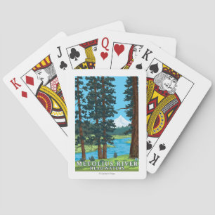 Jeu De Cartes Eaux de plus près de la source de rivière de