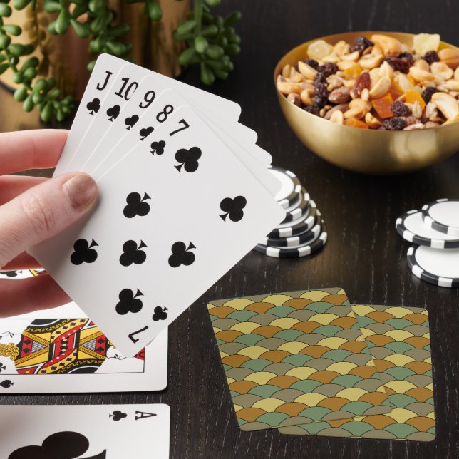 Jeu De Cartes Écailles de dragon, éventails, vagues, Seigaiha, c (In Situ)