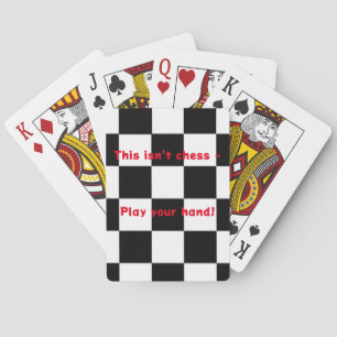 Jeu De Cartes Échecboard Motif Drôle Jouer Cartes