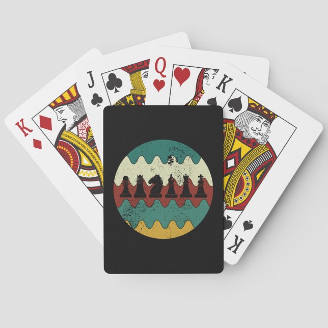 Jeu De Cartes Échecs - Pièces d'échecs Retro (dos)