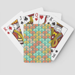 Jeu De Cartes Echelle de poisson géométrique moderne et colorée