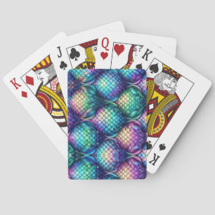 Jeu De Cartes Échelles aquatiques colorées/irisées