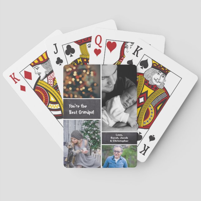 Jeu De Cartes Éclaté, Collage de photos, vertical (dos)