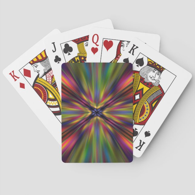 Jeu De Cartes Éclatement coloré (dos)