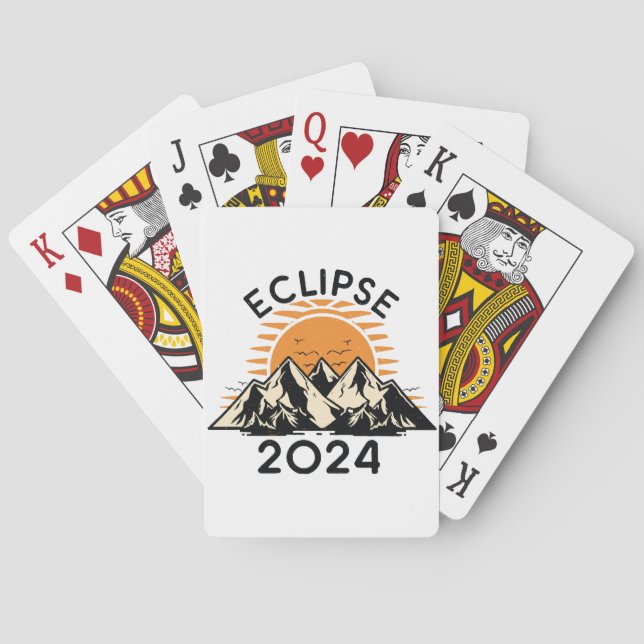 Jeu De Cartes Éclipse solaire totale 2024 (dos)