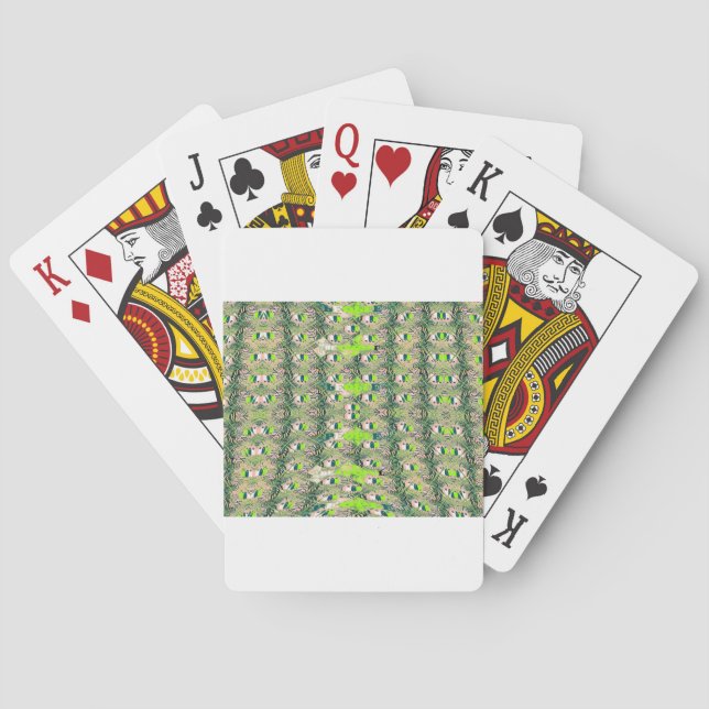 Jeu De Cartes Eco Africa Motif - Art Africain Inspiré Par La Nat (dos)