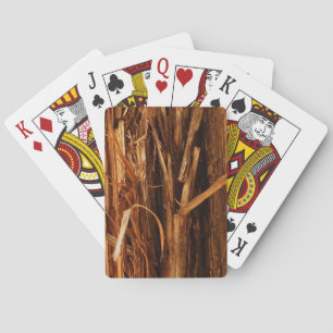 Jeu De Cartes Écorce de bois texturée de cèdre