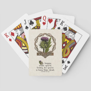 Jeu De Cartes Ecosse Thistle Celtic Knots