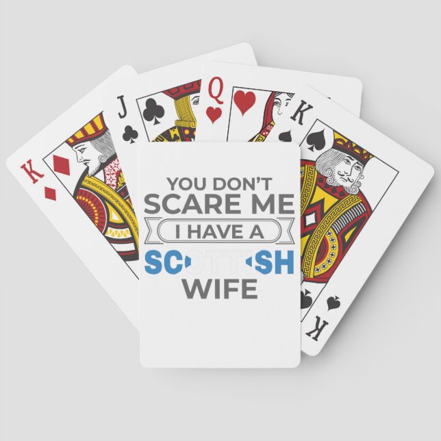Jeu De Cartes Ecosse Tu ne me fais pas peur J'ai une femme écoss (dos)