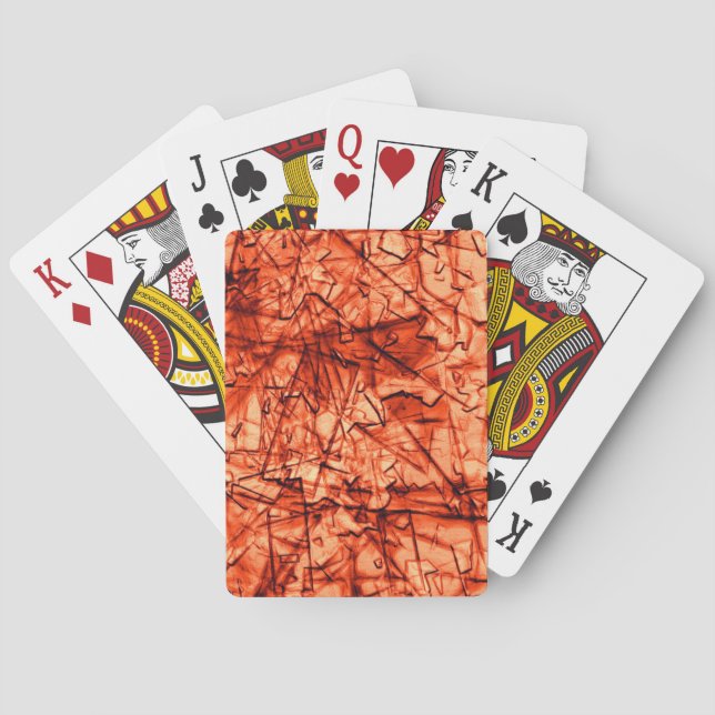 Jeu De Cartes Écrans forts et corail tacheté en relief (dos)