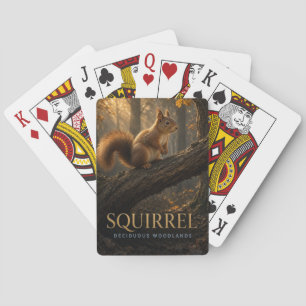 Jeu De Cartes Écureuil Bois Décidus Faune ANIMAL