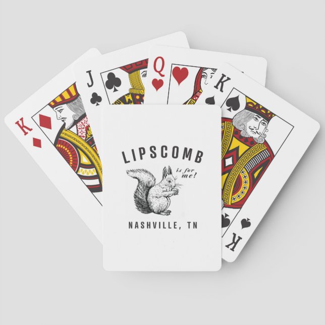 Jeu De Cartes Écureuil de Lipscomb (dos)