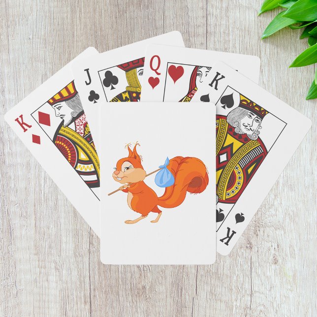 Jeu De Cartes Écureuil quittant la maison jouer des cartes (Créateur téléchargé)