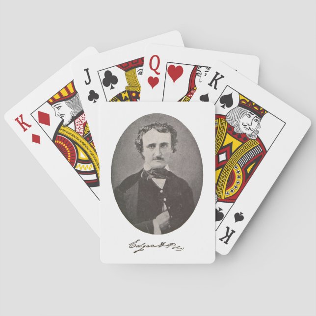 Jeu De Cartes Edgar Allan Poe avec signature (dos)