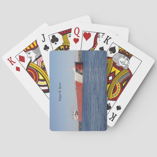 Jeu De Cartes Edgar B. Speer jouant aux cartes (dos)