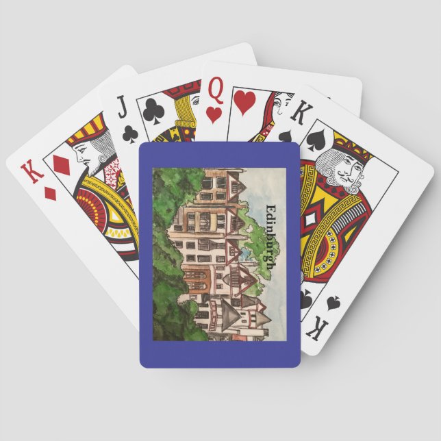 Jeu De Cartes Edimbourg - Jardins de Ramsay. (dos)
